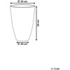 Beliani Gėlių vazonas CAMIA 35 cm smėlio spalvos
