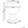 Beliani Vazonas DESKATI, 33 cm, smėlio spalvos