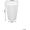 Beliani Doniczka KOLA 39 cm Kremas