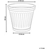 Beliani MAIZE vazonas, 43 cm, šviesiai smėlio spalvos