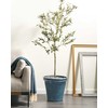 Beliani Doniczka MAIZE 43 cm Mėlyna