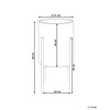 Beliani Gėlės vazonas su kojelėmis ALPINUS metalinis 31 cm smėlio spalvos