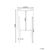 Beliani Gėlių stovas AUBRIETA Metalinis 31 cm pilkas