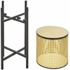 Beliani Doniczka na nóżkach FALLOPIA Metal 25 cm Kremas