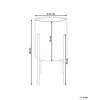 Beliani Gėlių stovas NEMOROSA Metalinis 31 cm baltas