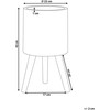 Beliani Gėlių stovas SKIATOS 22 cm, kreminės spalvos