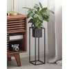 Shumee Doniczka na stojaku metalo sp. 15 x 15 x 50 cm juoda IDRA