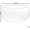 Beliani vazonas FTERO 25 cm Kamuolys