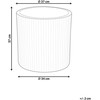 Beliani Gėlių vazonas OREOI 37 cm, kreminė balta