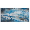 Beliani kilimas 80 x 150 cm melsvai pilka BOZAT