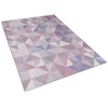 Beliani kilimas 80 x 150 cm melsvai pilka KARTEEE