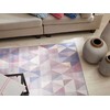 Beliani kilimas 80 x 150 cm melsvai pilka KARTEEE