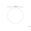 Beliani Kilimėlis GESI II smaragdo spalvos ø 140 cm, viskozė