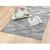 Beliani Kilimas TERMAL juodas 80 x 150 cm medvilninis