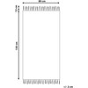 Beliani Kilimas SIIRT raudonas 80 x 150 cm medvilninis