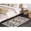 Beliani Kilimas TURHAL smėlio spalvos 80 x 150 cm medvilninis