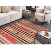 Beliani Medvilninis kilim kilimas 140 x 200 cm daugiaspalvis HATIS