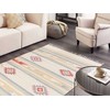 Beliani Dywan APARAN Kremas 140 x 200 cm Medvilnė Kilim