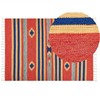Beliani Medvilninis kilim kilimas 140 x 200 cm daugiaspalvis HATIS