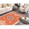 Beliani Dywan GAVAR Oranžinė 140 x 200 cm Medvilnė Kilim