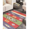 Beliani medvilninis kilim kilimas 140 x 200 cm daugiaspalvis KAMARIS