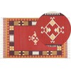 Beliani medvilninis kilim kilimas 140 x 200 cm daugiaspalvis PARAKAR