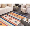 Beliani medvilninis kiliminis kilimas 140 x 200 cm daugiaspalvis TARONIK