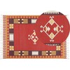 Beliani medvilninis kilim kilimas 160 x 230 cm daugiaspalvis PARAKAR
