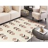 Beliani Kilimas NIAVAN smėlio spalvos 160 x 230 cm medvilninis Kilim