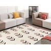 Beliani Dywan NIAVAN Kremas 200 x 300 cm Medvilnė Kilim