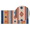 Beliani medvilninis Kilim kilimas 80 x 150 cm Daugiaspalvis TARONIK