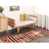 Beliani medvilninis Kilim kilimas 80 x 300 cm Daugiaspalvis HATIS