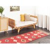 Beliani medvilninis kilim kilimas 80 x 300 cm margaspalvis LORUT