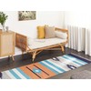Beliani medvilninis kilim kilimas 80 x 300 cm daugiaspalvis NORATUS