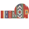Beliani Medvilninis kilim kilimas 80 x 300 cm daugiaspalvis KAMARIS