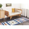Beliani Cotton kilim kilimas 80 x 300 cm įvairiaspalvis VARSER