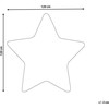 Beliani Vaikiškas kilimas SIRIUS baltas 120 x 120 cm