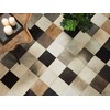Beliani Kilim SOKE spalvotas 160 x 230 cm natūrali oda