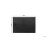 Beliani Shaggy kilimas EVREN juodas 140 x 200 cm