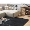 Beliani Shaggy kilimas DEMRE juodas 160 x 230 cm