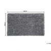 Beliani Shaggy kilimas CIDE juodas/baltas 160 x 230 cm