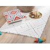 Beliani Shumee Shaggy kilimas 80 x 150 cm baltas KARTAL