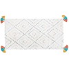Beliani Shumee Shaggy kilimas 80 x 150 cm baltas KARTAL