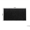 Beliani Shaggy kilimas DEMRE juodas 80 x 150 cm