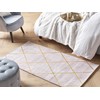 Beliani Kilimas ATIKE rožinis 80 x 150 cm viskozė