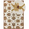 Beliani Kilimas EZINE smėlio spalvos 160 x 230 cm vilnonis