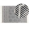 Beliani Kilimas SAVUCA juodas 160 x 230 cm vilnonis