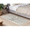 Beliani Kilimas ALKENT baltas 80 x 150 cm vilnonis