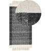 Beliani Kilimas ATLANTI juodas 80 x 150 cm vilnonis