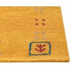 Beliani Kilimas AKALAN, geltonas, 160 x 230 cm, Gabbeh, vilna